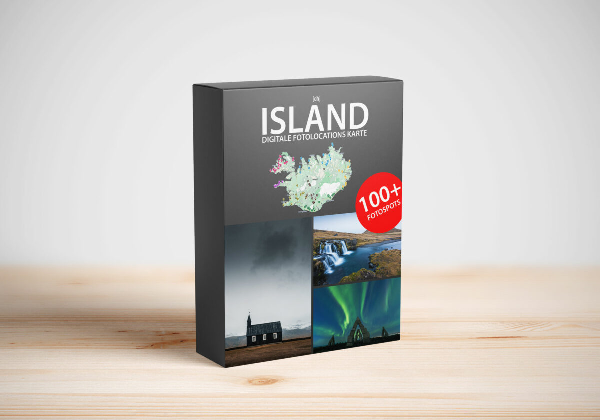 Island Karte - 100+ Fotospots Karte