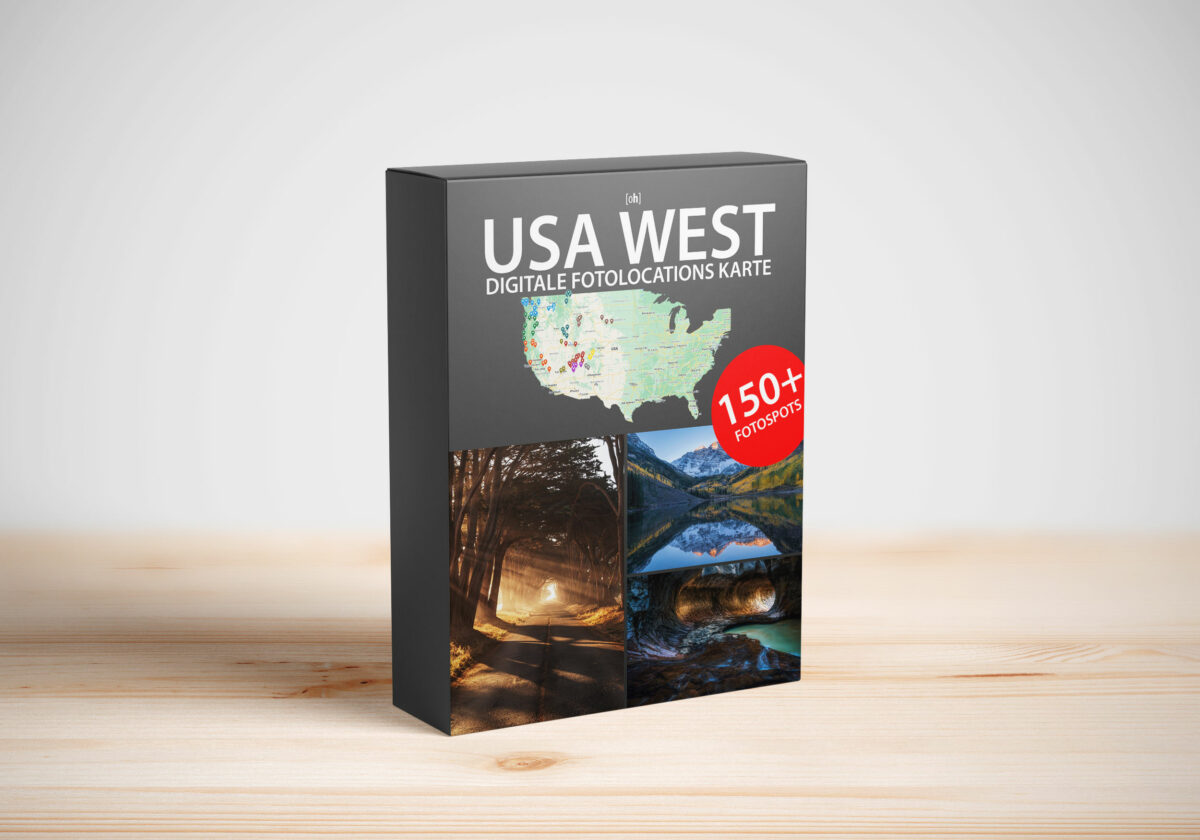 USA Der Westen Karte - 150+ Fotospots Karte