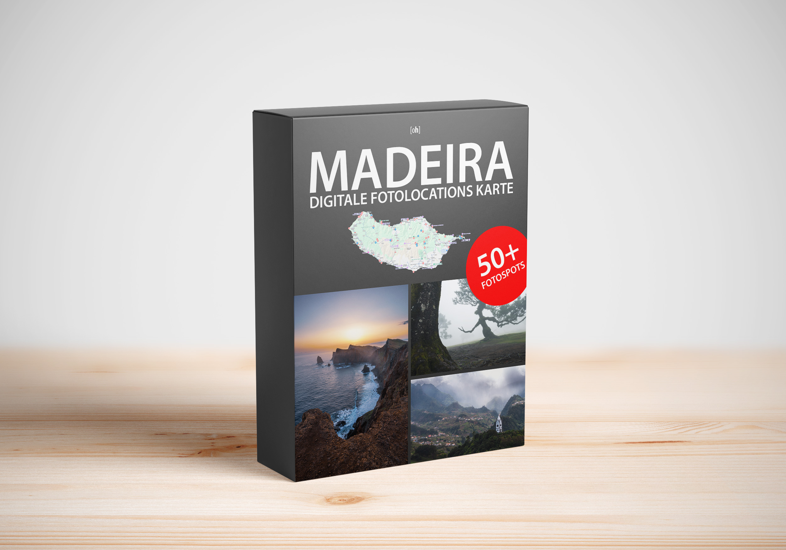 Madeira - 50+ Fotospots Karte